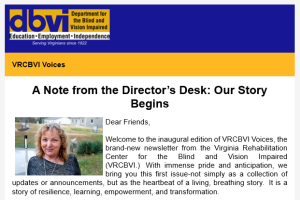 VRCBVI Voices newsletter
